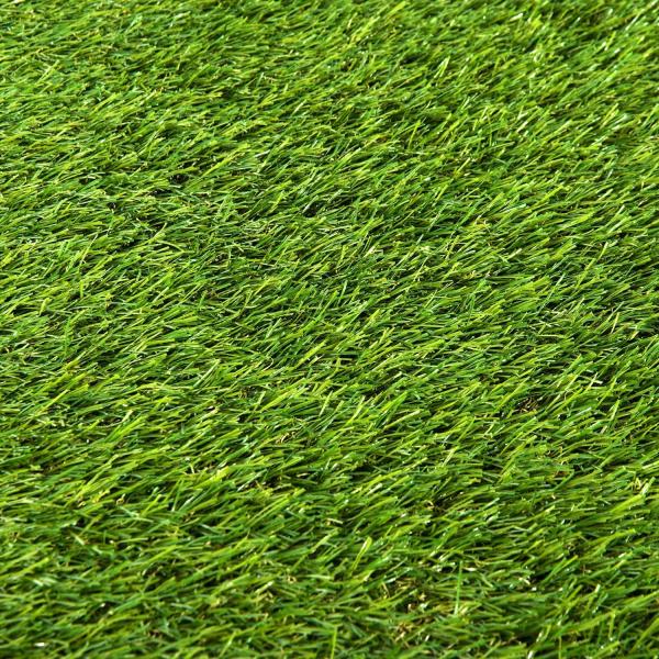 Relva Artificial 25 mm Rolo de Relva Artificial 300x100 cm Realista com Orifícios de Drenagem para Varanda Jardim Pátio Verde