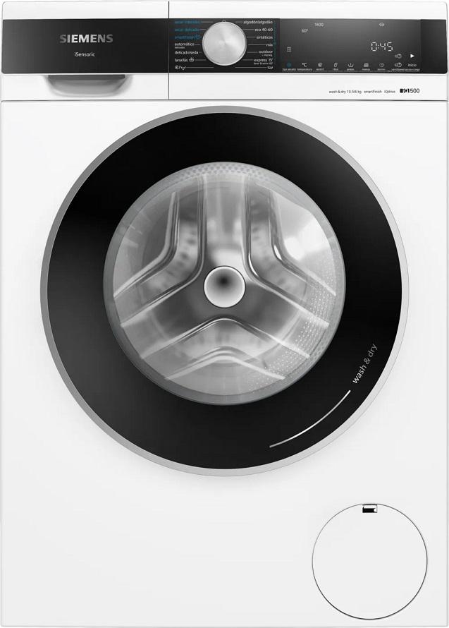 Máquina de Lavar e Secar Roupa iQ500 WN44G2A0ES 6/10.5Kg 1400RPM (Branco) - SIEMENS