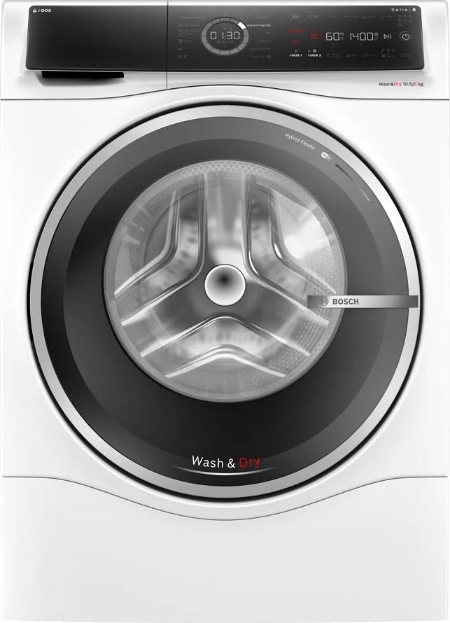 Máquina de Lavar e Secar Roupa Serie 8 WNC254A0ES 10,5/6Kg 1400RPM (Branco) - BOSCH