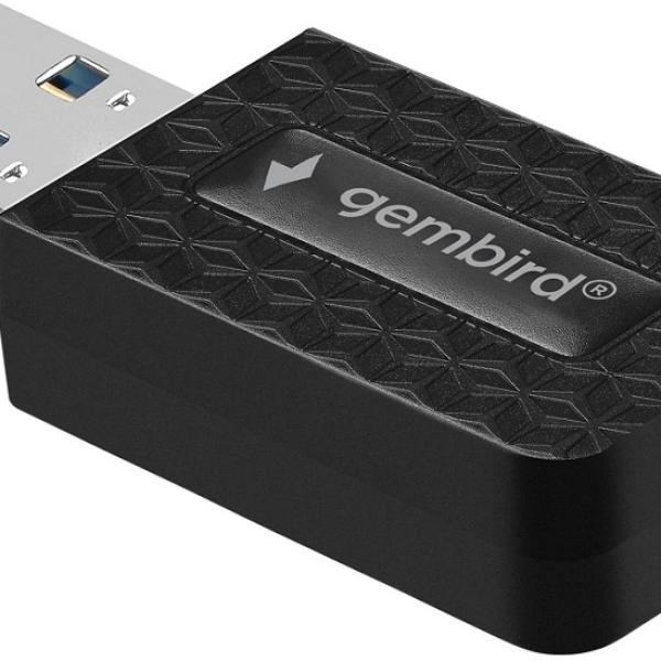 Adaptador USB - A AC1300 Dual - Band WiFi (Preto) - GEMBIRD