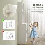 Armário de Cozinha com 2 Portas de Vidro Bancada Ampla para Micro - ondas Compartimentos Abertos Prateleiras Ajustáveis Branco