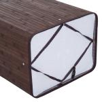 Cesto de Roupa de Bambu Dobrável Cesto para Roupa Suja 70L com Tampa e Bolsa Amovível 40x30x60 cm Bambu