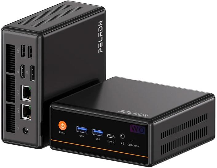 Mini PC AMD Ryzen 5 5600H 16GB DDR4 / 512GB (Preto) - PELADN