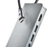 Hub USB - C 8 - EM - 1 (3x USB - A/RJ45/HDMI/USB - C/MicroSD/TF) - NGS