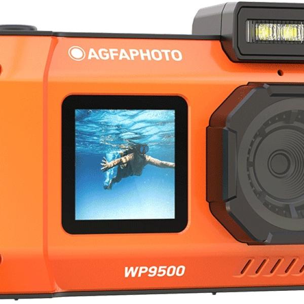 Máquina Fotográfica Realishot WP9500 (Laranja) - AGFAPHOTO