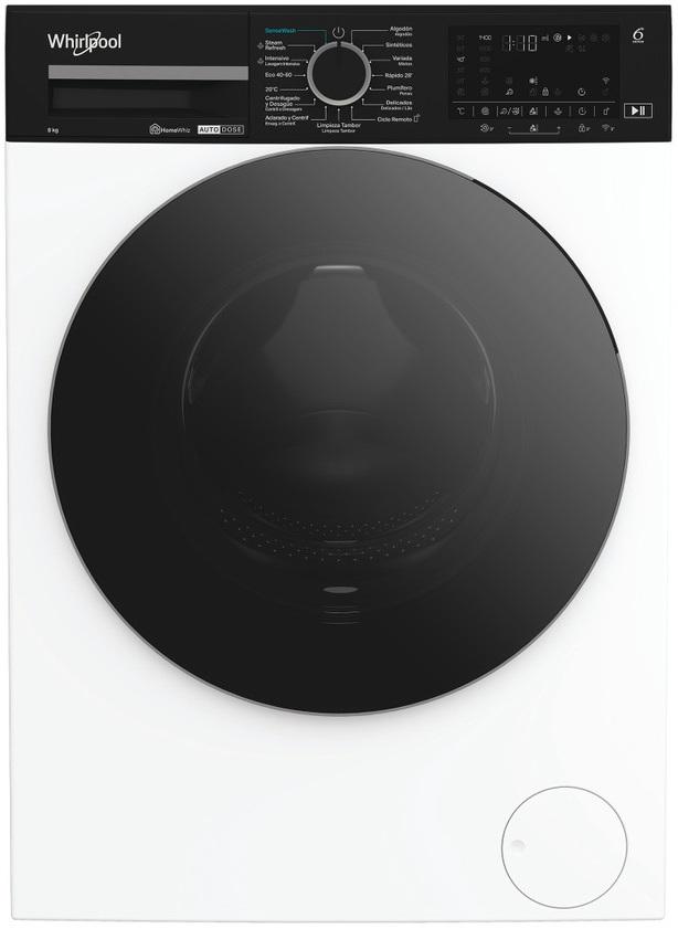 Máquina de Lavar Roupa WPM 87W ADS SPT 8Kg 1400RPM (Preto/Branco) - WHIRLPOOL