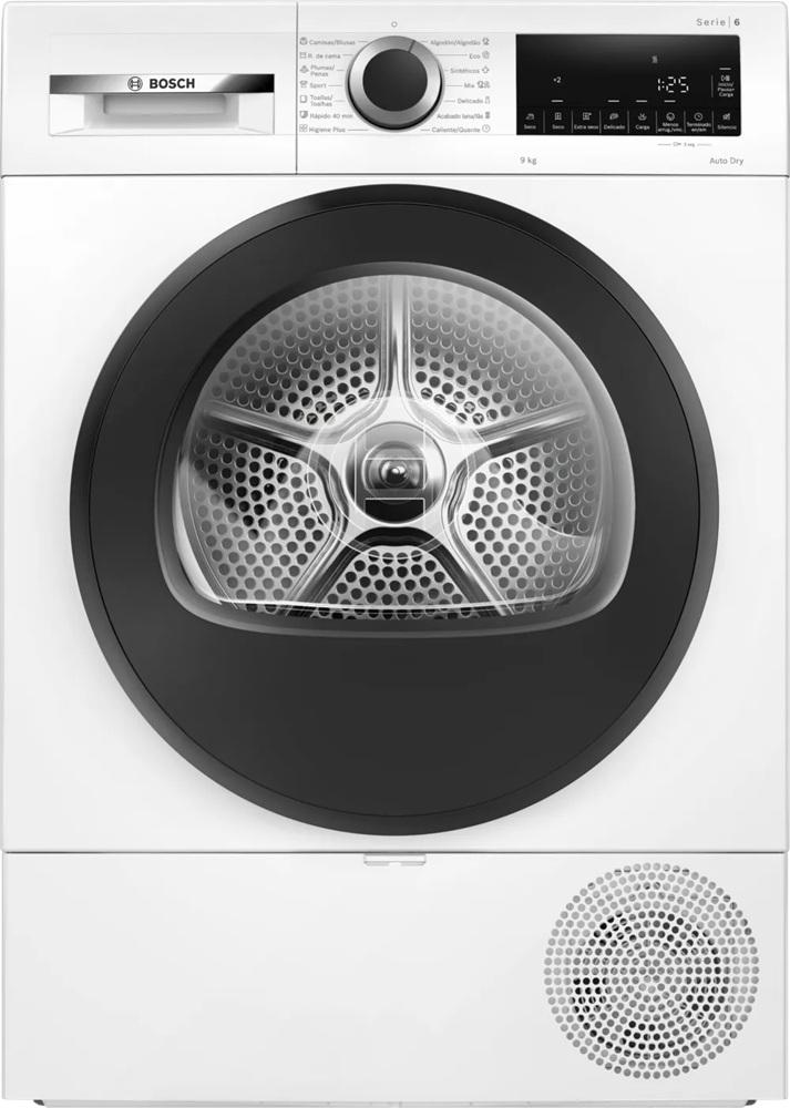 Máquina de Secar Roupa Bomba de Calor Serie 6 WQG243D0ES 9Kg (Branco) - BOSCH