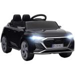 Carro Elétrico para Crianças Carro Audi Q8 Etron Sportback Infantil 12V Faróis Buzina e Música 98x49,5x43 cm Preto