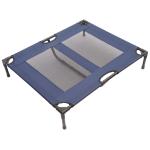 Cama para Animais de Estimação Cama Elevada para Cães Gatos Portátil Tecido Transpirável Resistente a Água 91,5x76,2x18cm Azul