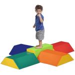 Conjunto de 5 Blocos para Crianças de 18 - 36 Meses Brinquedo de Construção para Aprendizagem Infantil 48x48x48cm Multicor