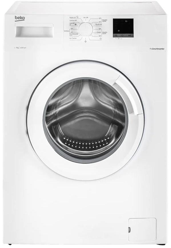 Máquina de Lavar Roupa WTE7611BWR 7Kg 1200rpm D (Branco) - BEKO