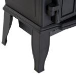 Lareira Elétrica Portátil 1000/2000W com Efeito de Chama Realista e Proteção Contra Superaquecimento 41,5x28x54 Preto