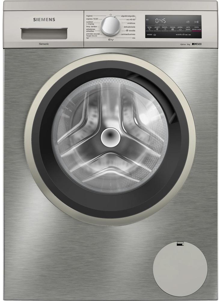 Máquina de Lavar Roupa WU14UT6XES iQ500 9Kg 1351RPM (Inox) - SIEMENS
