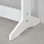 Guarda - Joias de Pé, com Espelho, Armário para Joias 16 Luzes LED Reclinável 36x30x136cm Branco