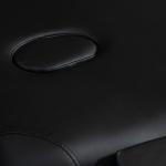 Marquesa de Massagem Dobrável Marquesa com Altura Ajustável 67 - 92cm Desenho Ergonómico Fácil de Transportar 210x81x67 - 92 cm Preto