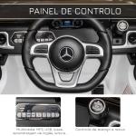 Carro Elétrico BENZ G500 Todo - o - Terreno com Bateria 12V Veículo Elétrico com Música Buzina Velocidade 3 - 5 km/h Branco