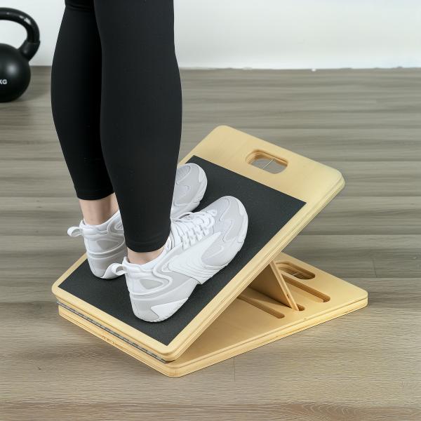 Barra de Pilates com 6 Faixas Elásticas Tábua Inclinada Ajustável para Treino de Corpo Inteiro em Casa 90x33x3 cm Cinza