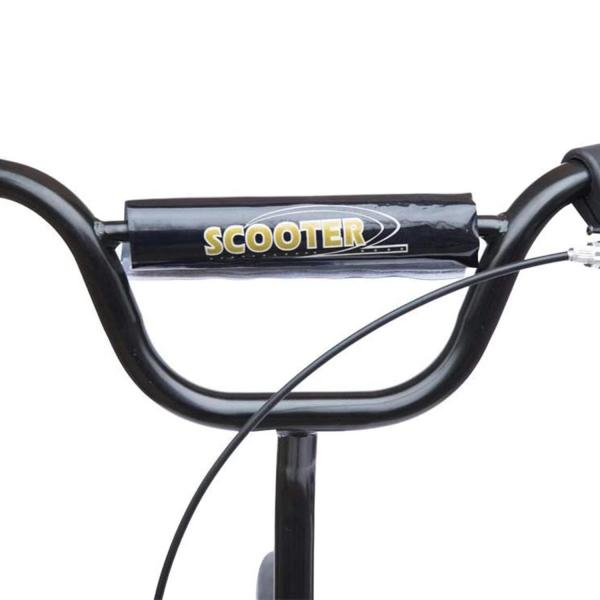 Trotinete para Crianças acima de 5 anos Scooter de 2 Rodas Grandes de 12 Polegadas com Freio e Guidão Ajustável em Altura Carga Máx. 50kg 120x52x80 - 88cm Vermelho