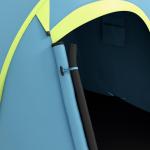 Tenda de Campismo para 1 - 2 Pessoas Impermeável de 2000 mm com Bolsa de Transporte para Pesca 245x148x105 cm Azul