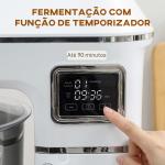 Batedeira Planetária 6L 1400W com Cabeçal Inclinável, 6 Velocidades, Função de Fermentação, Ecrã LED, Branco