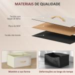 Cómoda Alta de Tecido com 4 Gavetas 4 Bolsos Laterais 2 Ganchos e Estrutura de Aço 45x30x94,5 cm Bege