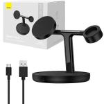 Suporte de Carregamento Magnético Swan 3 - EM - 1 20W (Preto) - BASEUS