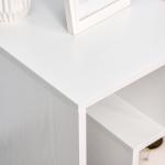Mesa de Apoio mesa auxiliar para sala e quarto estante para arrumação 45x40x55 cm Branco