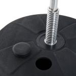 Saco de Boxe de Pé Punching Ball com Altura Ajustável em 4 Níveis 126 - 144 cm Base Preenchível e Luvas de Boxe para Adultos e Adolescentes Preto