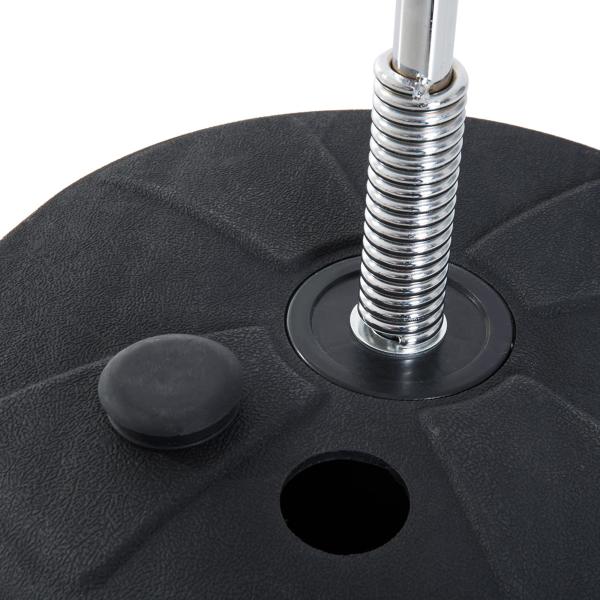 Saco de Boxe de Pé Punching Ball com Altura Ajustável em 4 Níveis 126 - 144 cm Base Preenchível e Luvas de Boxe para Adultos e Adolescentes Preto