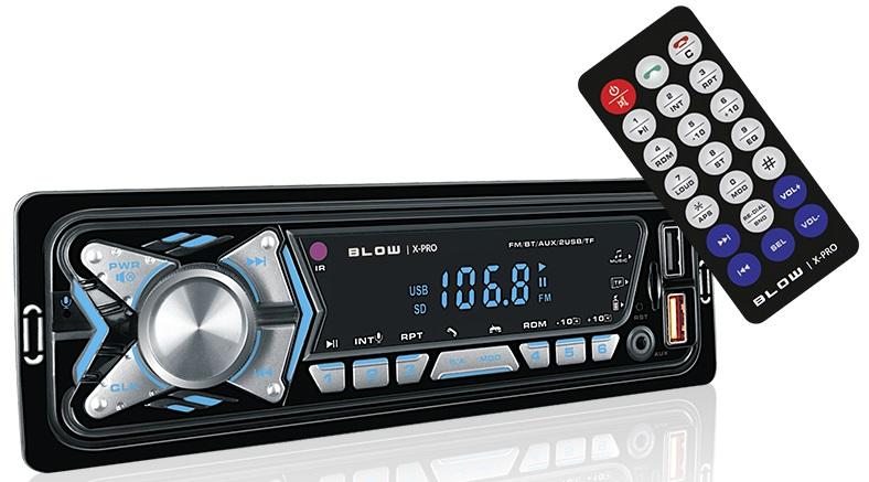 Auto Rádio MP3 4x 25W com FM/BT/SD/USB/AUX - BLOW