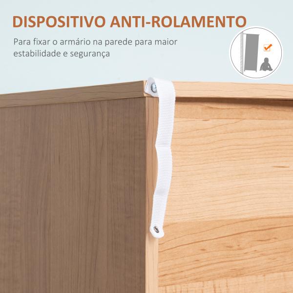 Cómoda de Madeira com 3 Gavetas Armário Auxiliar de Armazenamento Moderna com Pés Elevados para Dormitório Sala de Estar 80x39x80cm Branco e Madeira Natural