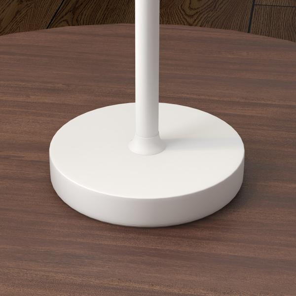 Candeeiro de Mesa com Luzes LED Candeeiro de Mesa Sem Fios Recarregável por USB - C 3 Cores Ø11,2x36,5 cm Branco