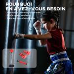 Saco de Boxe de Pé Punching Ball com Altura Ajustável em 4 Níveis Base Preenchível e Luvas Ø43x126 - 144 cm Vermelho e Preto
