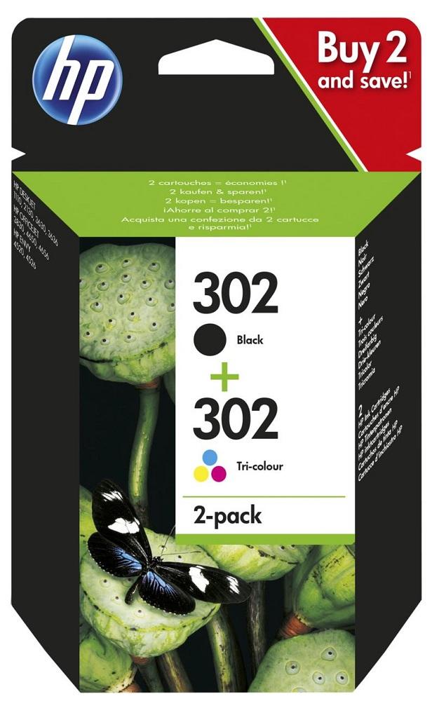 Pack 2x Tinteiros 302 (Preto/Cores) - HP