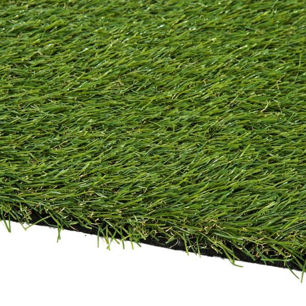 Relva Artificial 25 mm Rolo de Relva Artificial 300x100 cm Realista com Orifícios de Drenagem para Varanda Jardim Pátio Verde