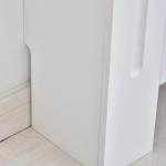 Cobertura Radiador Moderna de MDF com Prateleira Superior para Sala de Estar Dormitório Escritório 112x19x81cm Branco