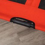 Cama Elevada para Cães Cama de Animais de Estimação com Malha Transpirável e Tecido Oxford para Exterior Interior Ar Livre Jardim Terraço 91,5x76,2x18cm Vermelho