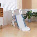 Escorregador para Crianças de 18 - 36 Meses com 3 Degraus Antiderrapantes 157x46,5x80 cm Azul
