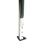 Tenda Dobrável 295x295x255 cm com Bolsa de Transporte Altura Ajustável Anti - UV para Terraço Pátio Verde