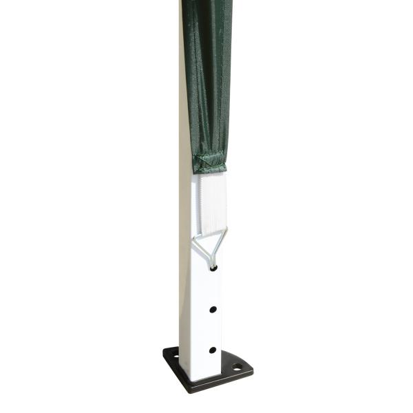 Tenda Dobrável 295x295x255 cm com Bolsa de Transporte Altura Ajustável Anti - UV para Terraço Pátio Verde