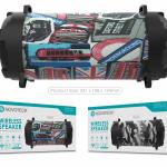 Coluna Portátil NOVOTECK XB - 004 Bluetooth com Design Car – Leve o Ritmo das Ruas Consigo