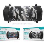 Coluna Portátil NOVOTECK XB - 004 Bluetooth com Design Tropa – Leve o Ritmo das Ruas Consigo