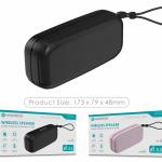 Coluna Bluetooth Portátil NOVOTECK XB - 005 Negro – Som de Alta Qualidade em Qualquer Lugar