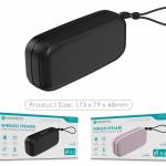 Coluna Bluetooth Portátil NOVOTECK XB-005 Negro – Som de Alta Qualidade em Qualquer Lugar