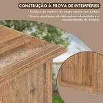 Armário de Jardim Abrigo de Madeira para Exterior com 2 Portas Magnéticas Abrigo para Ferramentas 77x55x72 cm Marrom