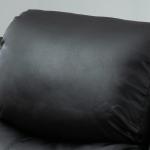 Poltrona Relax Levanta Pessoas com Controle Remoto Reclinação Elétrica de 160° Apoio para os Pés Encosto Estofado em PU e Bolsos Laterais 76x90x105cm Preto