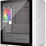 Caixa Micro - ATX ARGB Vidro Temperado (Branco) - KEEP OUT