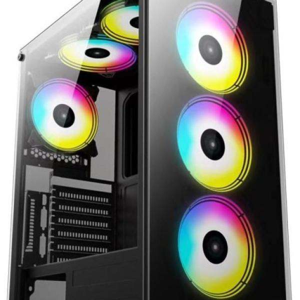 Caixa ATX XC - 210 GLASS (Preto) - KEEP OUT