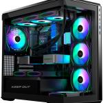 Caixa Micro - ATX XC - 905 PRO+ c/ Fonte de Alimentação (Preto) - KEEP OUT