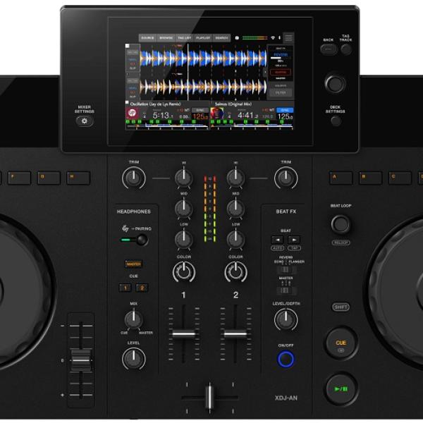 Controlador DJ All - In - One 2 Canais c/ Ecrã 7 (Preto) - ALPHATHETA